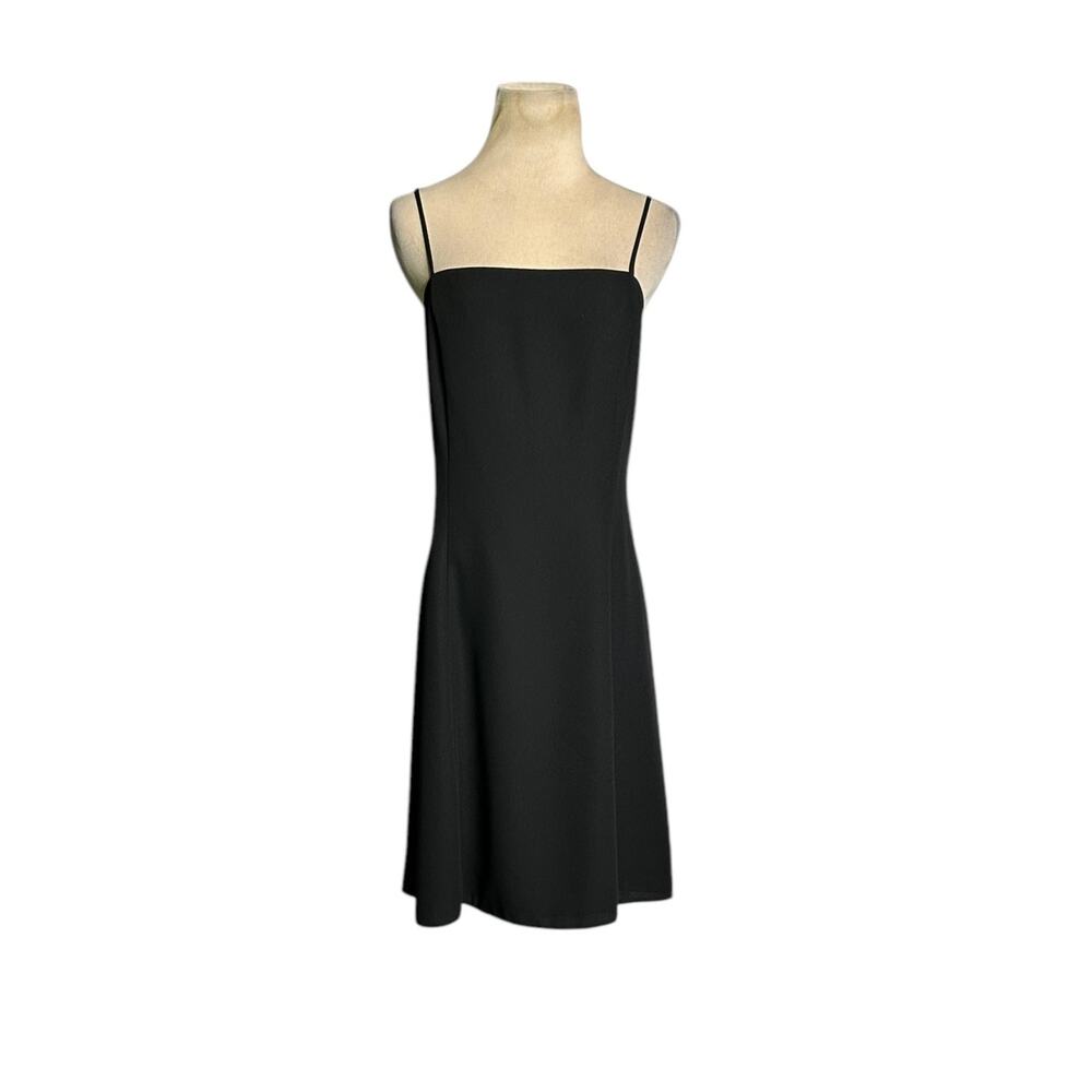 Collections black sleeveless fit and flare cocktail dress size 12